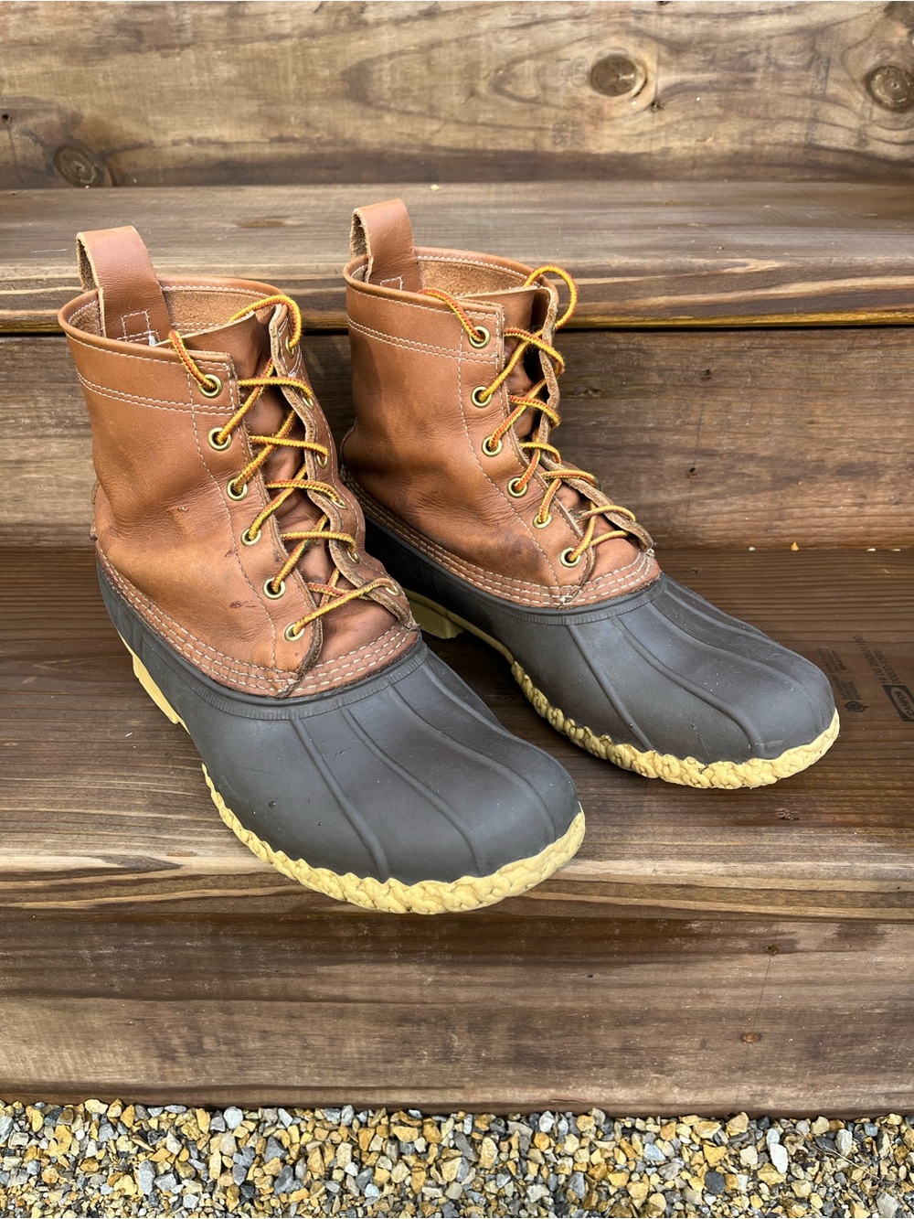 L.L. Bean Brown Leather Duck Boots